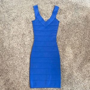 Looks like Herve Leger Periwinkle bodycon dress